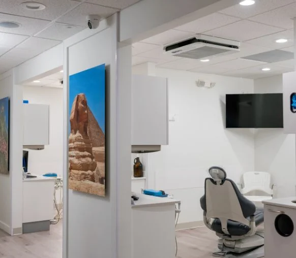 Air purifier in dental office