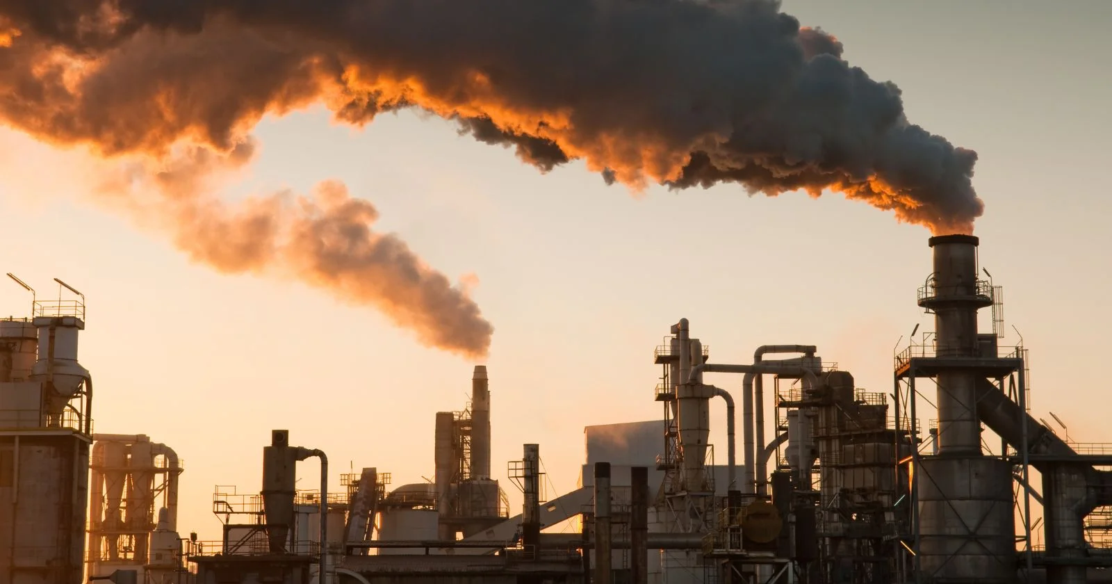 Indoor air quality after an industrial fire — illustrative hero image